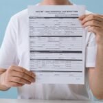 Profissional de saúde entregando documento em prancheta, representando o pedido de auxílio-doença do INSS